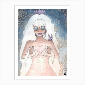 Cosmic goddess Art Print