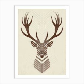 Deer Head 3 Art Print