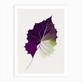Grape Leaf Abstract Art Print