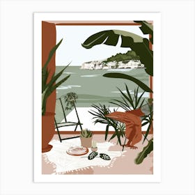 Beach House Interior Art Print