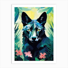 Wolf In The Jungle Art Print