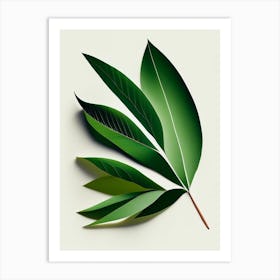 Tea Tree Leaf Vibrant Inspired 2 Art Print