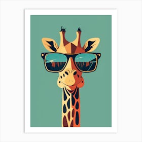 Giraffe With Sunglasses 3 Art Print