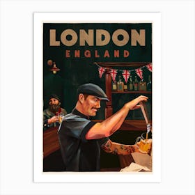 Vintage Travel London England Art Print