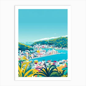 Nagasaki Japan 2 Colourful Illustration Art Print