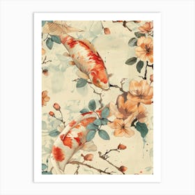 Watercolor Koi 34 Art Print