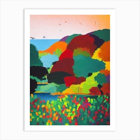 Komodo National Park 1 Indonesia Abstract Colourful Art Print