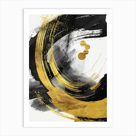 Gold And Black Canvas Print 31 Art Print