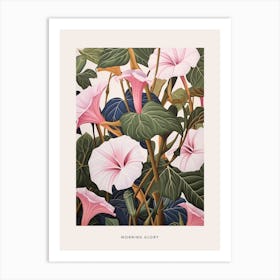 Flower Illustration Morning Glory 5 Poster Art Print