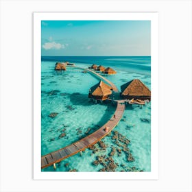 Maldives Resort Art Print