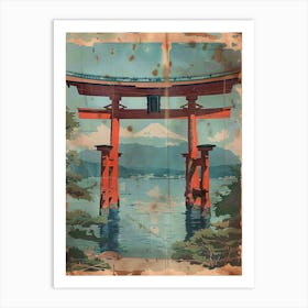 Miyajima Island Mid Century Modern 2 Art Print