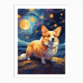 Corgi Art Art Print