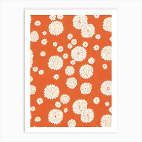 Queen Anne'S Lace Floral Print Retro Pattern 1 Flower Art Print