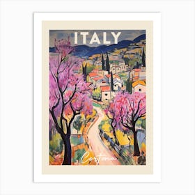 Cortona Italy 2 Fauvist Painting  Travel Poster Art Print