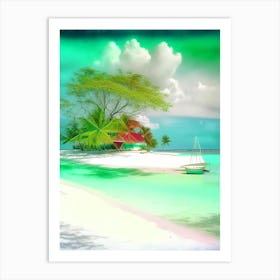Panglao Island Philippines Soft Colours Tropical Destination Art Print