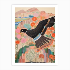 Maximalist Bird Painting California Condor 2 Art Print