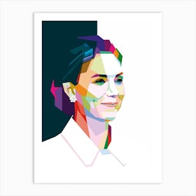 Kate Middelton WPAP Art Print