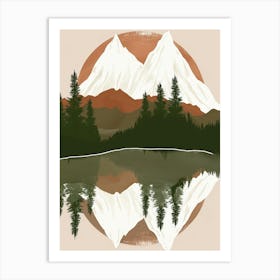 Mountains In The Sun Art Print