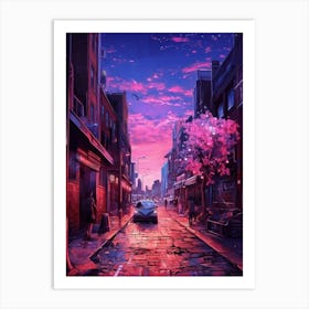 Cityscape Hd Wallpaper Art Print