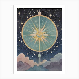 Midnight Star Navigation Art Print