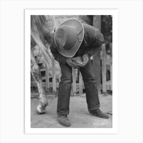 Untitled Photo, Possibly Related To Mormon Farmer Shoeing A Horse, Santa Clara, Utah By Russell Lee Art Print