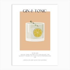 Gin And Tonic Art Print