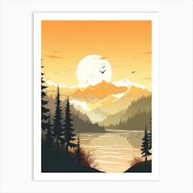 Sunset Landscape 8 Art Print