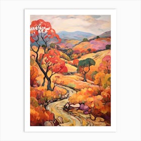 Autumn Gardens Painting Wave Hill Usa 2 Art Print
