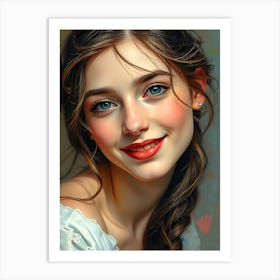 Portrait Of A Girl 1 Art Print