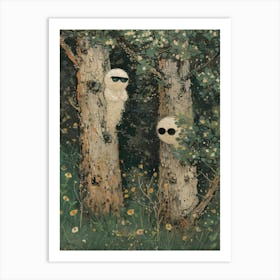 Shivering In The Trees Art Print