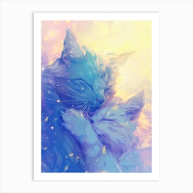 Two Cats Cuddling Poster