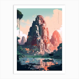 The Bayon Siem Reap Cambodia Art Print