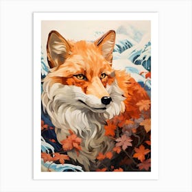 Fox In The Snow Art Print