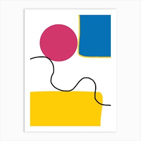 Minimal Colorful Abstract Painting Art Print