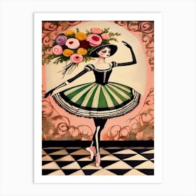 Gothic Ballerina - Inspired By Tim Burton Art Print