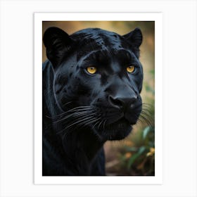 Black Panther painting Art Print