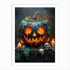 Halloween Pumpkin Art Print