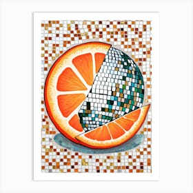 Orange Disco Art Print