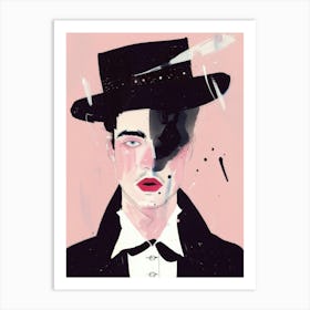 Man In A Top Hat Art Print