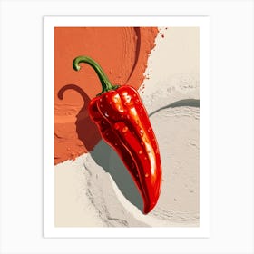 Red Chili Pepper 6 Art Print