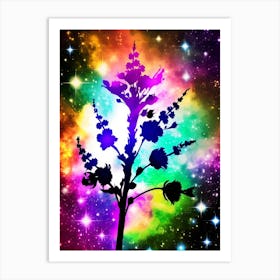 Flower In Space 15 Art Print