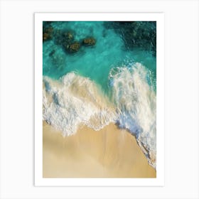 Beach - Beach Stock Videos & Royalty-Free Footage 11 Art Print