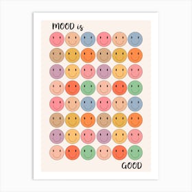 Happy Smiley Face Mood Art Print