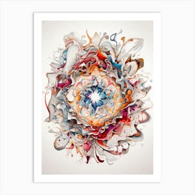 Abstract Flower 2 Art Print