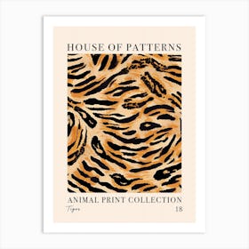 House Of Patterns Tiger Animal Print Pattern 6 Art Print