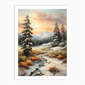 Winter Landscape 32 Art Print