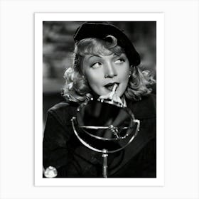 Marlene Dietrich Lipstick Art Print