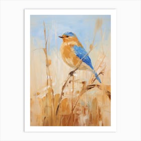 Bird Painting Bluebird 4 Art Print
