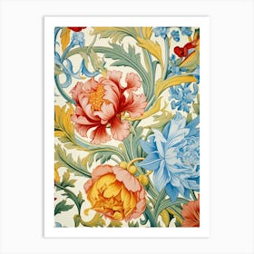 Floral Wallpaper 94 Art Print