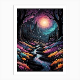 Rainbow River Art Print